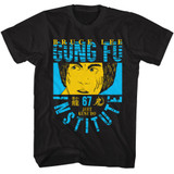 Bruce Lee Bl Gung Fu Black T-Shirt