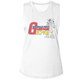 Gundam Logo White Women's Muscle Tank Top