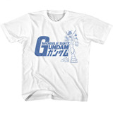 Gundam Ms. Mono White Youth T-Shirt
