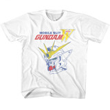 Gundam Ms. W Logo White Youth T-Shirt