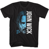 John Wick Half Face Black T-Shirt