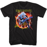 Iron Maiden Flaming Circle Black T-Shirt