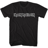 Iron Maiden Line Logo Black T-Shirt