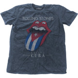 The Rolling Stones Unisex T-Shirt Havana Cuba (Wash Collection)