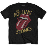 The Rolling Stones Unisex T-Shirt Vintage Typeface