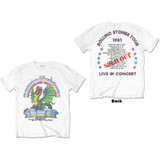 The Rolling Stones Unisex T-Shirt 81 Tour Dragon (Back Print)