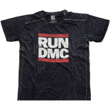 Run DMC Unisex T-Shirt Logo (Wash Collection) Black