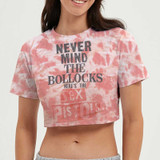 Sex Pistols Women's Crop Top Never Mind the Bollocks (Wash Collection)