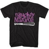 Naughty By Nature 2 Color Logo Black T-Shirt