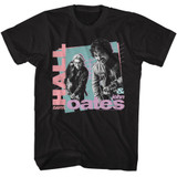 Hall and Oates Rockin Out 80's Shapes Black T-Shirt