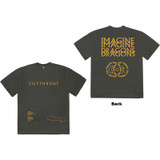 Imagine Dragons Unisex T-Shirt Cutthroat Symbols (Back Print)