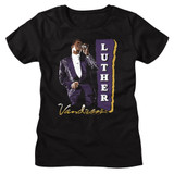 Luther Vandross Purple Suit Black Women's T-Shirt