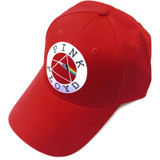 Pink Floyd Unisex Baseball Hat Cap Circle Logo Red