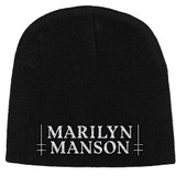 Marilyn Manson Unisex Beanie Hat Logo