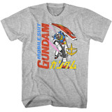 Gundam Ms Gundam And Mech Gray Heather T-Shirt