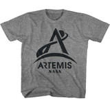 NASA Artemis Program Logo Graphite Heather Toddler T-Shirt