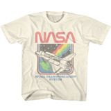 NASA Rainbow STS Natural Youth T-Shirt