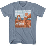National Parks Utah's Arches Indigo Heather T-Shirt