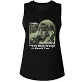 Poltergeist Trying To Reach You Black Women's Muscle Tank Top