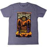 The Doors Unisex Embellished T-Shirt Sacramento (Silver Glitter Print)