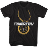 Flavor Flav Public Enemy Clock 2C Black Adult T-Shirt
