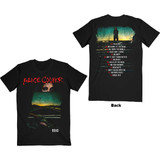 Alice Cooper Unisex T-Shirt Road Cover Tracklist (Back Print)