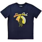 Johnny Cash Unisex T-Shirt Walking Guitar