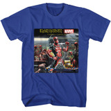 Iron Maiden Deadpool Royal Adult T-Shirt