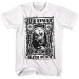 Five Finger Death Punch American Capitalist White Adult T-Shirt