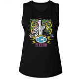 Vanilla Ice Extreme Colors Black Women's Muscle Tank Top T-Shirt