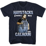 Powertown Wrestling Haystacks Calhoun Navy Adult T-Shirt