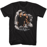 Twilight Jacob Bella Edward Clouds Black Adult T-Shirt
