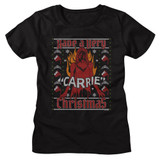 Carrie A Very Carrie Christmas Black Women's T-Shirt