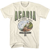 National Parks Acadia Oval Est 1919 Natural Adult T-Shirt