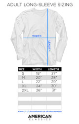 Rocky Duotone White Adult Long Sleeve Shirt