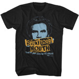 Step Brothers Shut Your Mouth Black Adult T-Shirt