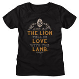 Twilight Lion Lamb Quote Black Women's T-Shirt