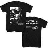 Texas Chainsaw Massacre Front and Back Black T-Shirt