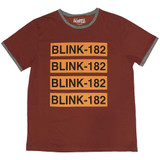 Blink-182 Unisex Ringer T-Shirt Logo Repeat