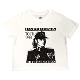 Janet Jackson Women's Crop Top T-Shirt Rhythm Nation