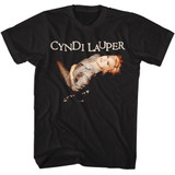 Cyndi Lauper Suit Photo Black T-Shirt