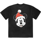 Disney Unisex T-Shirt Mickey Mouse Santa Hat
