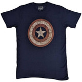 Marvel Comics Unisex T-Shirt Captain America Embroidered Shield