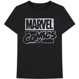 Marvel Comics Unisex T-Shirt Logo Black