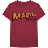 Marvel Comics Unisex T-Shirt Warped Logo
