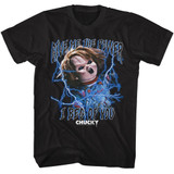 Child's Play Chucky The Power Lightning Black T-Shirt