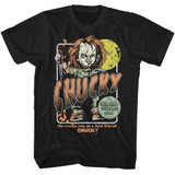 Child's Play Chucky Full Moon Black T-Shirt