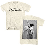 Jimi Hendrix Sig Image Natural T-Shirt