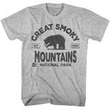 National Parks Smoky Mountains Est 1926 Gray Heather T-Shirt