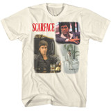 Scarface World Is Yours Collage Color Natural T-Shirt